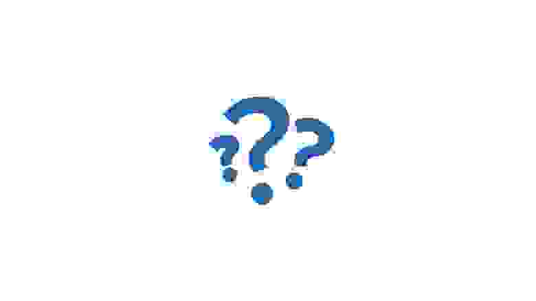Blue Icon of Question Marks