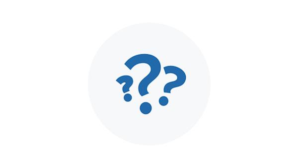 Blue Icon of Question Marks